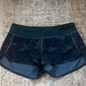 Lululemon Black & Navy Camouflage Women's Shorts